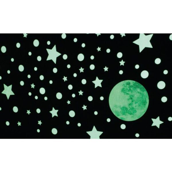 Maan en sterren Glow in de dark muurstickers - Afbeelding 3