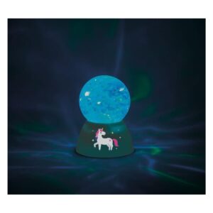 Glitter sneeuwbol Led lamp eenhoorn