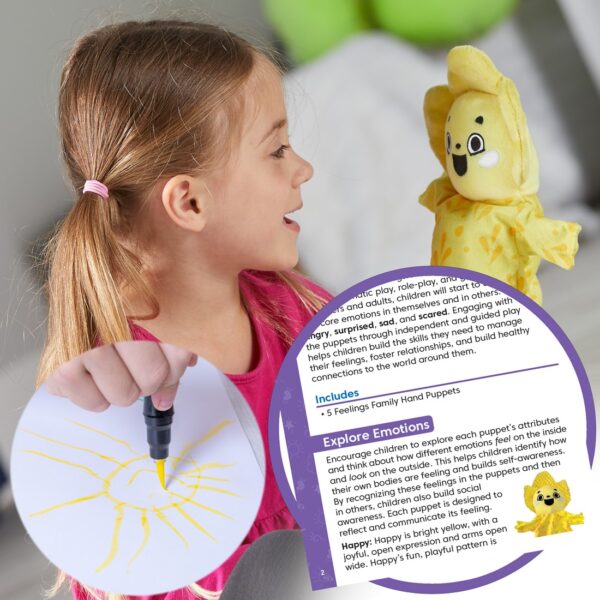 Learning Resources - Feelings Family - handpoppen emoties - Afbeelding 2