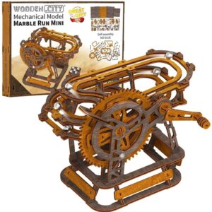Wooden City- knikkerbaan mini bouwset